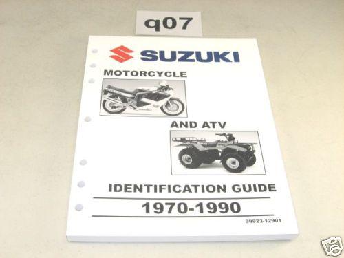 Suzuki id guide rm dr gs ts tc all us models 1970-1990  #q07