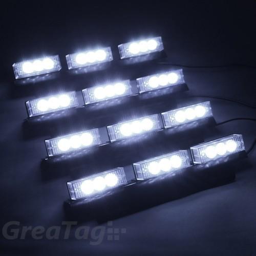 36 led flash strobe white light for nissan chevy gmc hyundai sicon 12v 30w