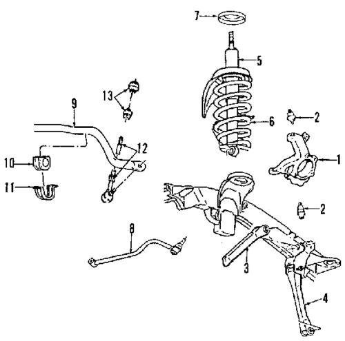 Dodge 68078374aa genuine oem factory original lower control arm