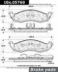 Centric parts 104.05760 front super premium semi metallic pads