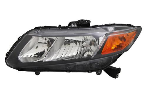 Tyc 20-9210-00 - 2012 honda civic left replacement headlight assembly