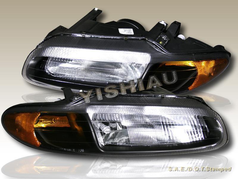 96 97 98 99 00 chrysler sebring convertible black headlights in stock brand new