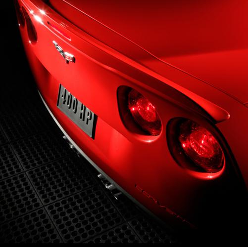 08-13 corvette oem rear full width torch red race-inspired spoiler kit 19212626