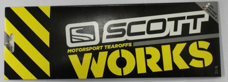 Scott works system tearoffs tear offs 10-pack 556158 205157-223 voltage r series