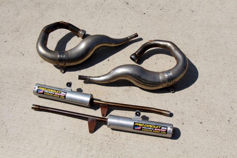 Banshee exhaust pro circuit platinum chrome aftermarket pipes & silencers q-8