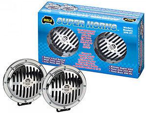 Wolo 306-2t chrome plated super horn