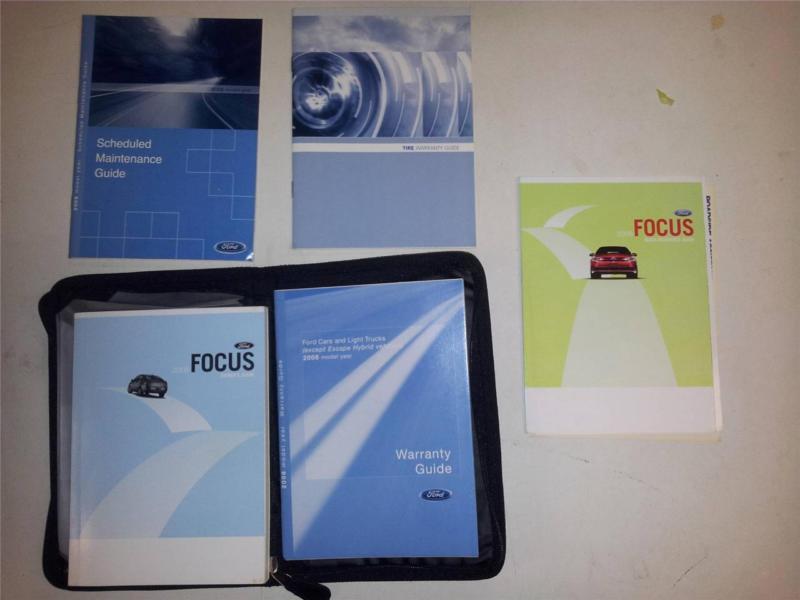 2008 ford focus owner's manual with supplements