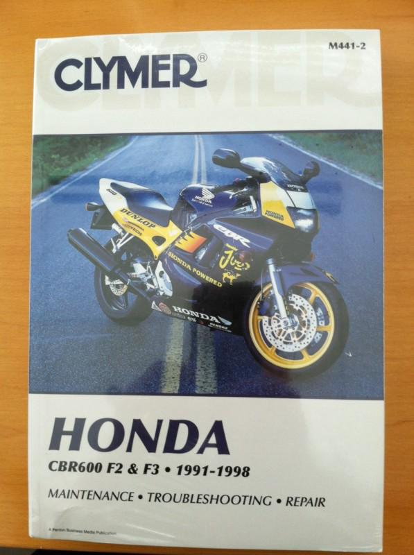 91-98 honda cbr600 cbr 600 f2 f3 clymer repair manual