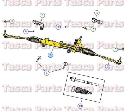 Oem rack & pinion steering gear chrysler 300 dodge charger challenger #4584569af