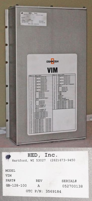 Oshkosh vehicle interface module vim p/n gb-128-101 rev. a