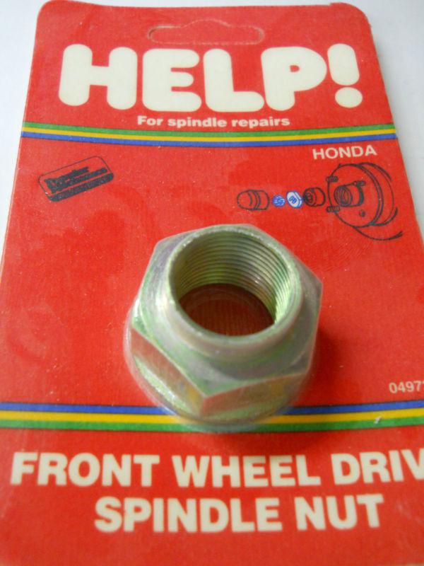 Help part 04972 front wheel drive spindle nut for 1979-1982 honda accord prelude