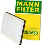 Mann-filter cu2650 cabin air filter