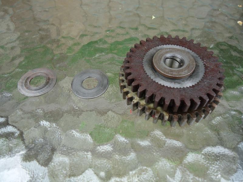 1971 suzuki t350 rebel  starter gear   kick shaft clutch idler idle gear gears