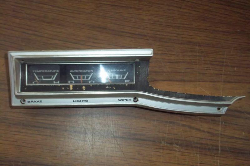 1966 plymouth fury dash gauge pod original temp gas alt original mopar 1 year