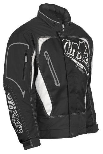 Choko men's pro racing snowmobile jacket black/white 2xl