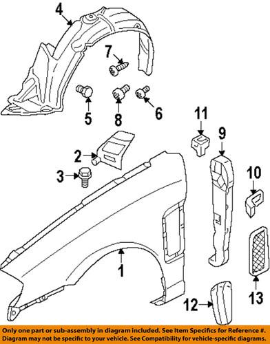 Hyundai oem 663112c020 fender