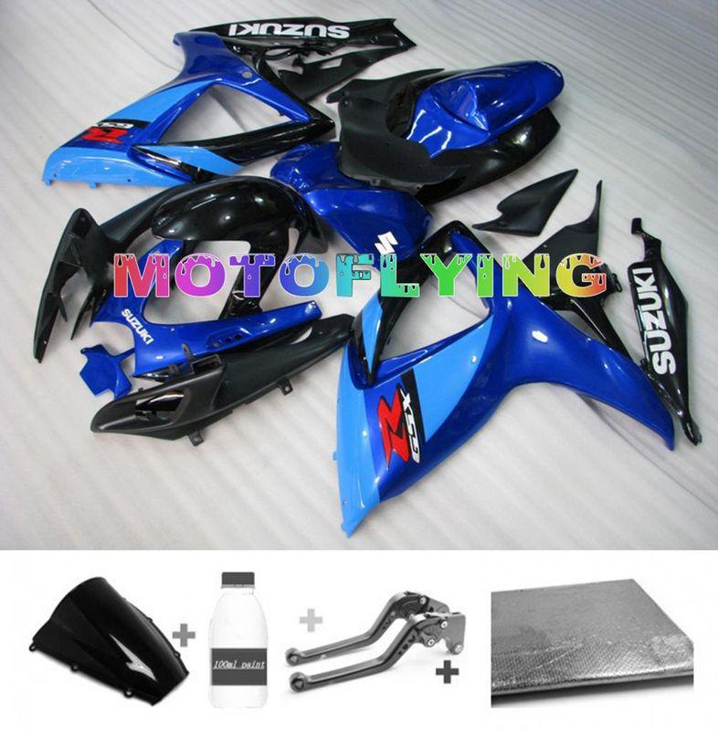 Injection fairing bodywork paint levers for suzuki 2006 2007 gsxr 600 750 k6 h50