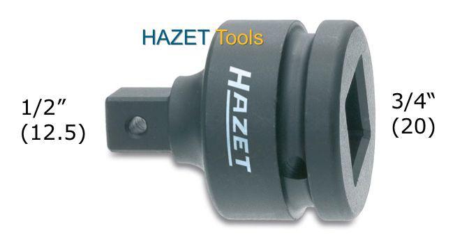 Hazet impact socket adapter outside: 1/2" drive  inside: 3/4" drive new