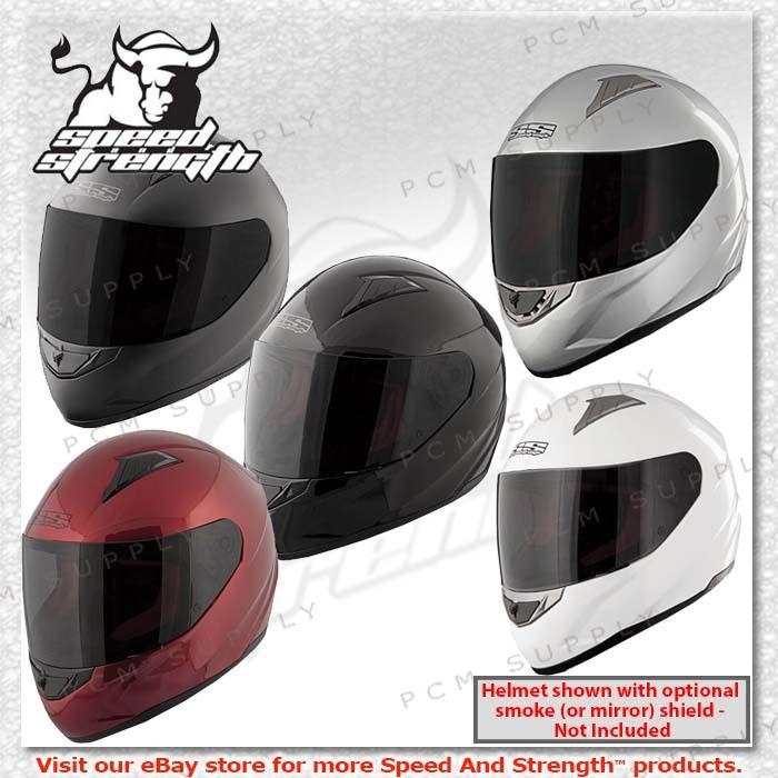 Speed & strength ss1100 solid speed motorcycle street helmet