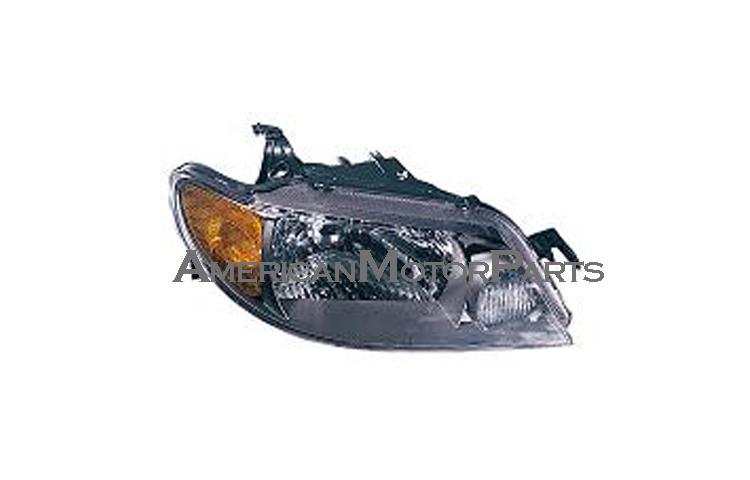 Right passenger side replacement headlight w/ metal coat bezel mazda protege 323