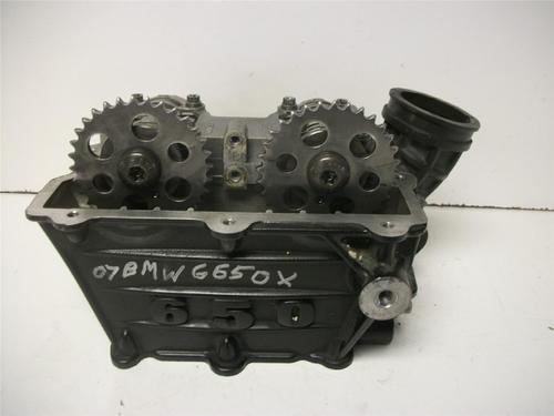 07 bmw g 650 x moto cylinder head w / cams, valves & boot u7