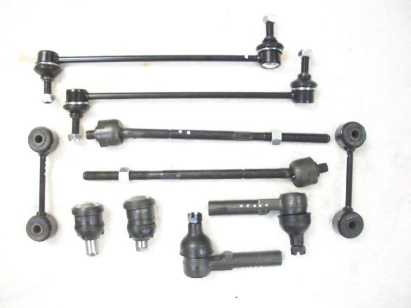 96-00 chrysler town & country van 4 tie rod 2 ball joint front and rear link kit
