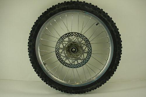 Front wheel with rotor 2003 suzuki rm125 rm 125 assembly 80/100-21 rm250 01-06