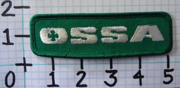 Vintage nos ossa motorcycle patch from the 70's 009