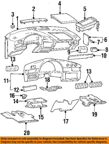 Chevrolet gm oem 10274484 instrument panel-outlet assembly