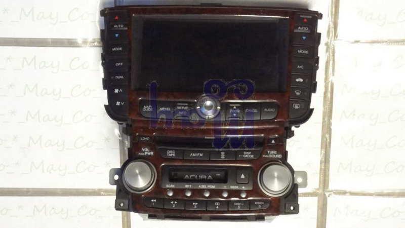 04 05 06 acura tl cd dvd 6 disc navigation radio stereo wood trim original