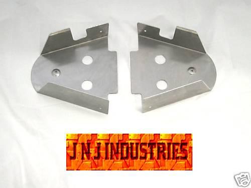 08-13 yamaha rhino 700 rear a-arm skid plate set guards