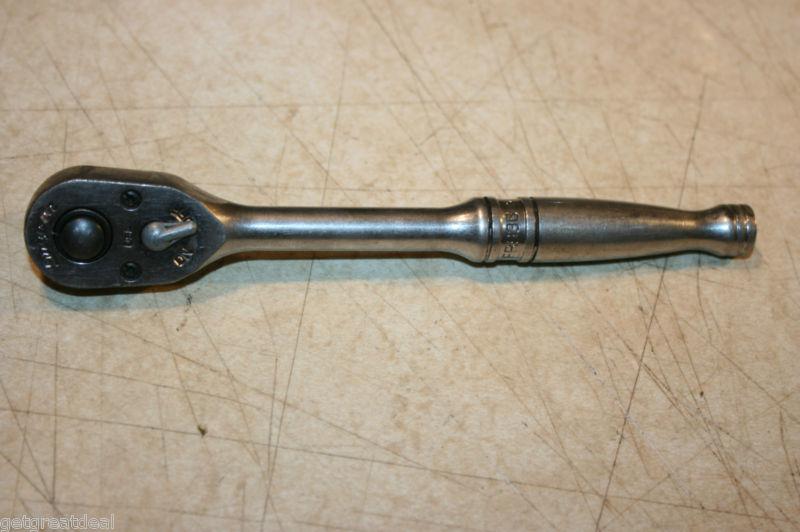 Snap-on tools 3/8" drive quick release head standard handle ratchet 7 7/16"