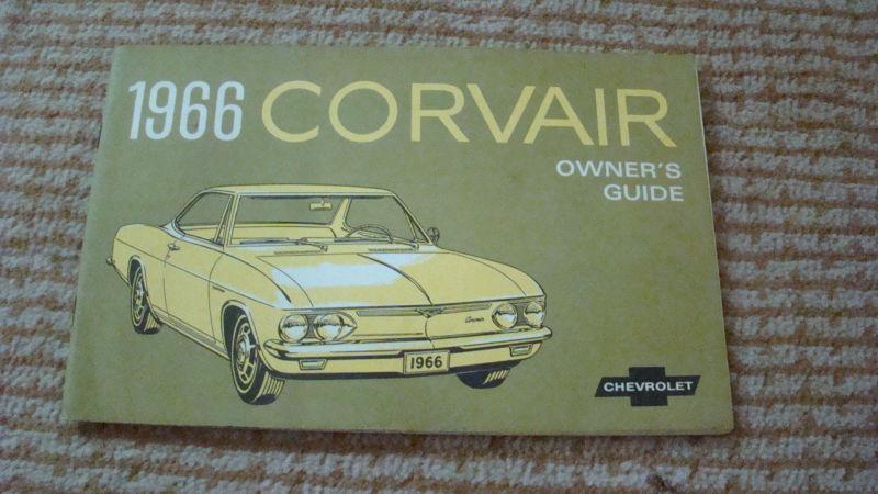 1966 corvair owner's guide, first edition august, 1965