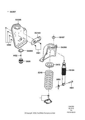 Bc3z18124t shock absorber assy 11 f-series super duty