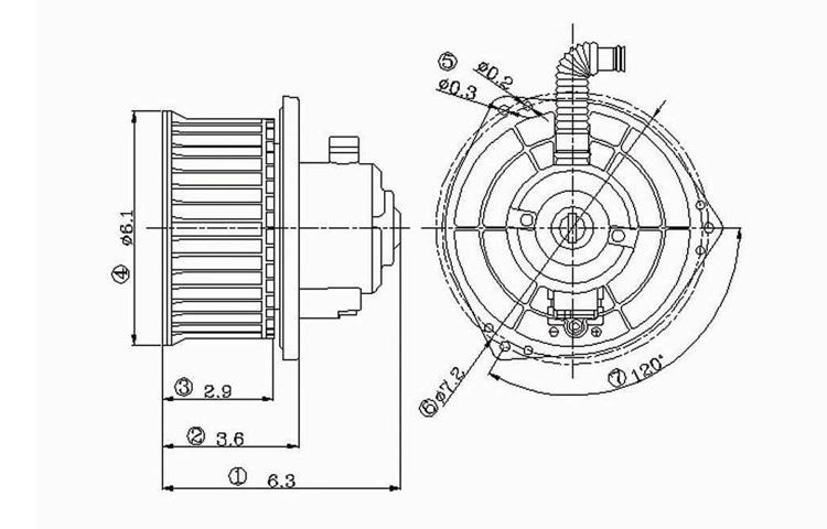 Replacement blower motor 93-99 94 95 96 97 98 1993-1999 nissan altima 272205b600