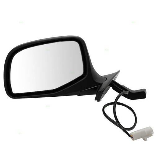 New drivers power side view mirror glass black/chrome housing paddle type ford