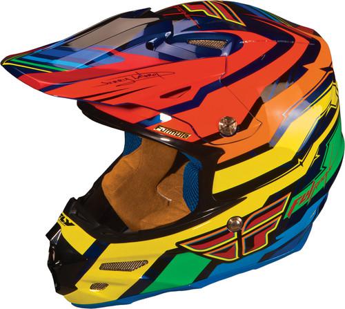 Fly racing formula stryper graphic motorcycle helmet blend x-small