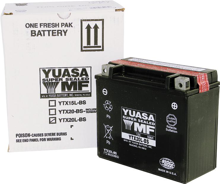 Yuasa maintenance free battery - ytx14-bs  yuam3rh4s (plt-144)