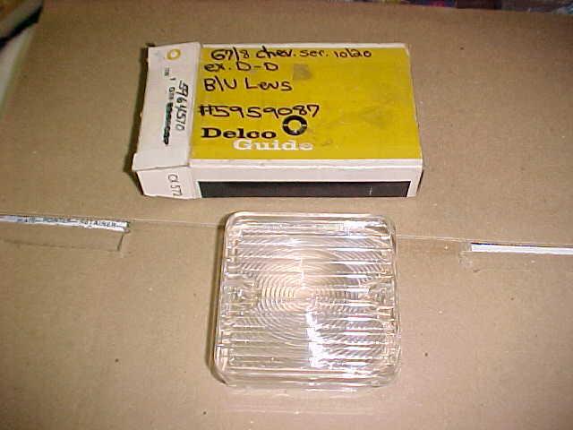 1967 1968 chevrolet truck series 10 20 nos backup lamp lens