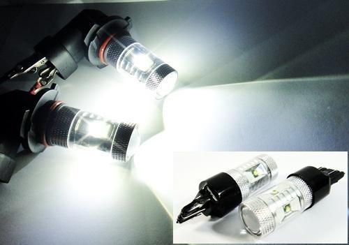 7440 7443 diamond 30w cree xp-e led projector bulb turn signal backup drl light