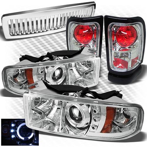 94-01 ram 1500, 94-02 2/3500 projector headlights + altezza tail lights + grille