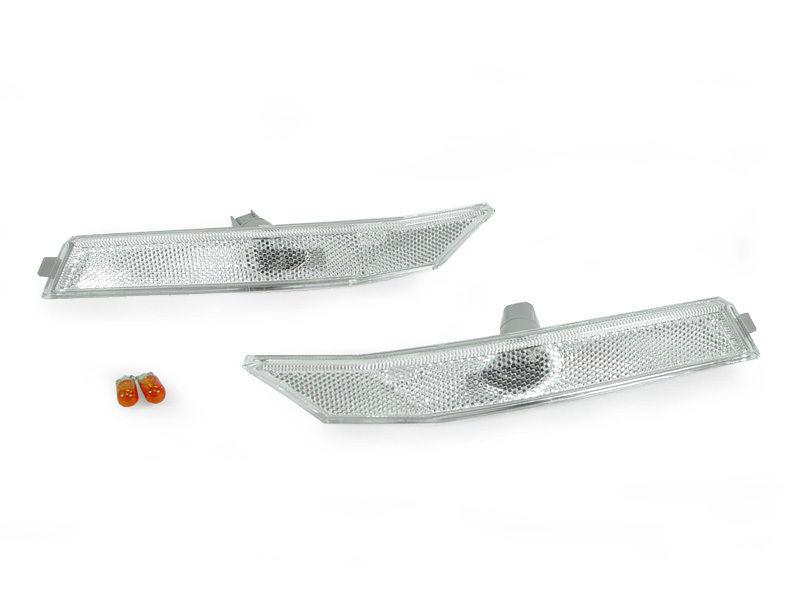 Depo 2006 2007 2008 ford fusion clear front bumper side marker lights + bulbs