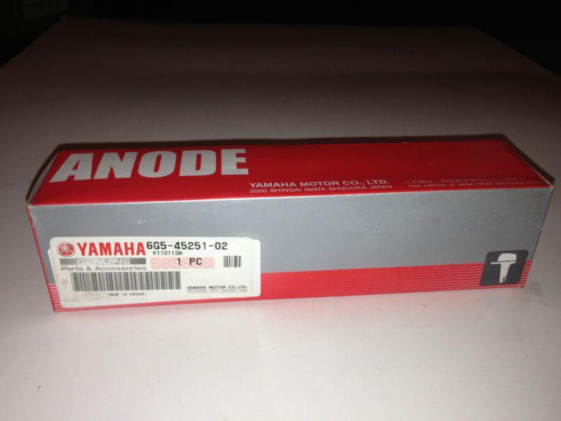 Yamaha anode #6g5-45251-02 new in box unopened + free shipping