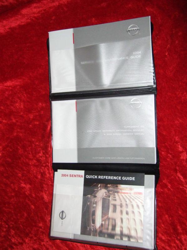 Nissan manual owners set service books  2004 sentra