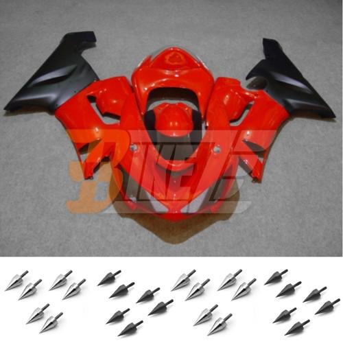 Bolt kit & injection fairing kit bodywork for kawasaki ninja zx6r 2005 2006 ac