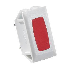 Rv designer indicator lights, white w/ red s365