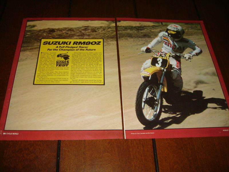 1982 suzuki rm80 ***original artical / specifications*** rm-80z