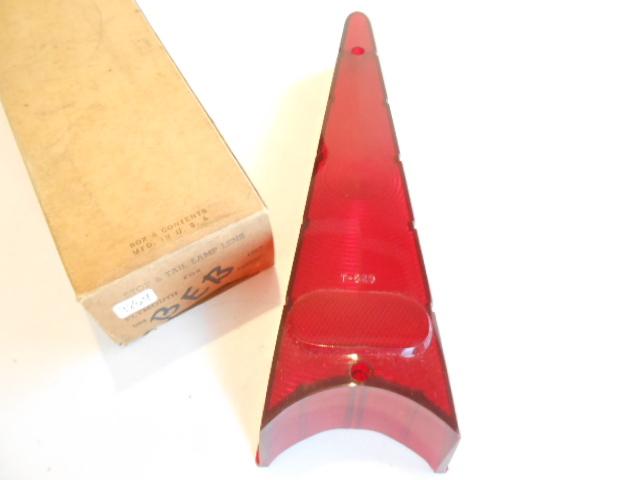 1957 plymouth stop & tail light lamp lens nors 