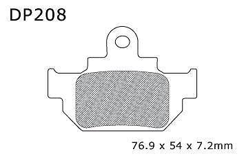 Dp standard brake pads front fits suzuki sp 600 1985