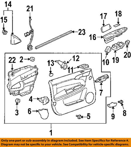 Chevrolet gm oem 10340140 door component/door window switch panel